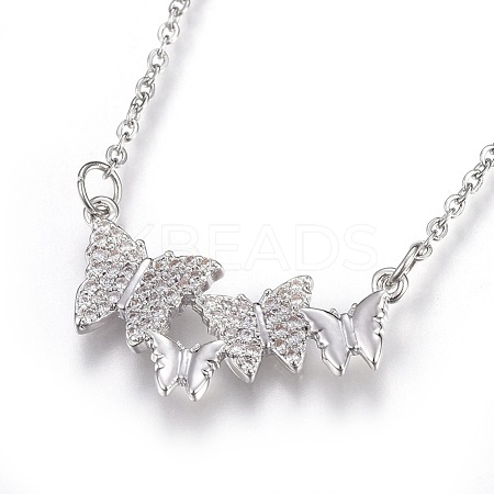 304 Stainless Steel Pendant Necklaces X-NJEW-O108-12P-1