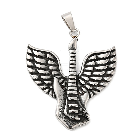 304 Stainless Steel Pendants LS-STAS-Z045-02B-AS-1