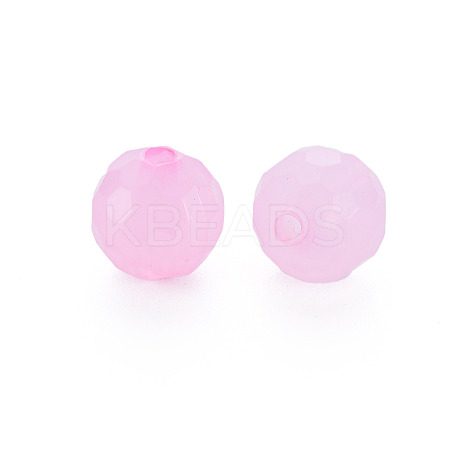 Transparent Acrylic Beads TACR-S154-62E-10-1