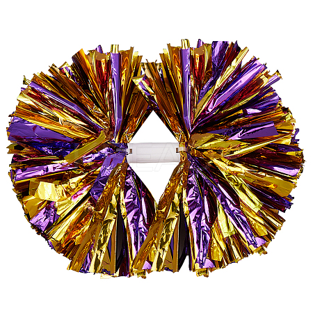 Plastic Cheerleading Pom Poms Cheerleading Hand Flowers AJEW-WH20010-90A-1