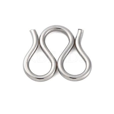 304 Stainless Steel S-Hook Clasps STAS-Z048-06P-01-1