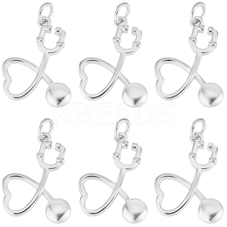 10Pcs Brass Pendants KK-BBC0021-66-1