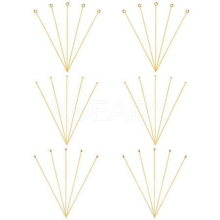 30Pcs 3 Styles 925 Sterling Silver Head Pins & Eye Pins STER-PH0003-30-1