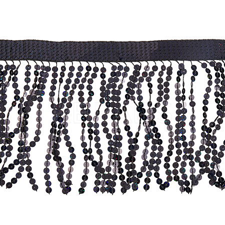 Polyester Sequin Paillette Fringe Tassel Trim OCOR-WH20071-002B-1