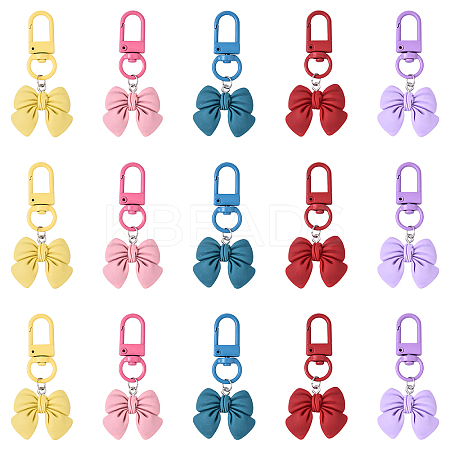 5Pcs Resin Pendant Decorations HJEW-YW00124-1