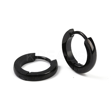 Personalized Unisex 304 Stainless Steel Huggie Hoop Earrings EJEW-G121-47-1-1