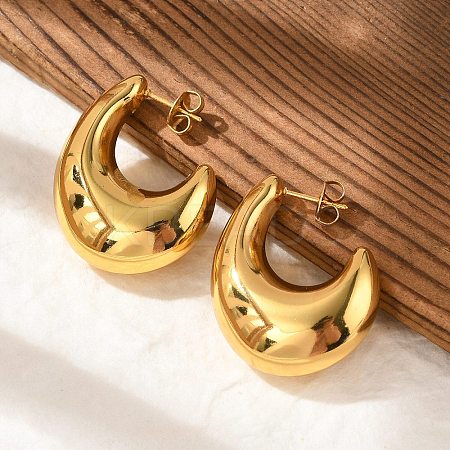 304 Stainless Steel Stud Earrings EJEW-Q011-09G-1