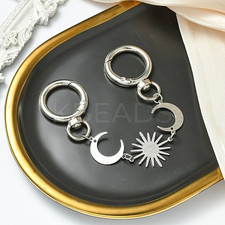 Brass Moon Sun Link Bag Extender Chains FIND-JF00146-01-1