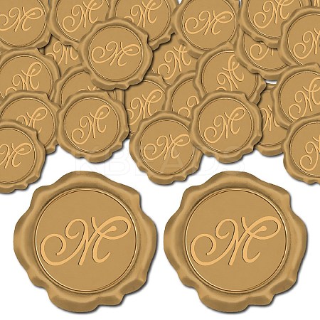 100Pcs Adhesive Wax Seal Stickers DIY-CP0009-47D-1