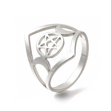 304 Stainless Steel Rings for Women LS-RJEW-S238-10P-1