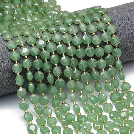 Natural Green Aventurine Beads Strands G-C116-A37-02-1