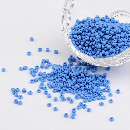 12/0 Opaque Colours Round Glass Seed Beads X-SEED-A010-2mm-43B-1