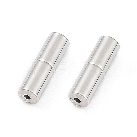 Anti-Tarnish Rhodium Plated 925 Sterling Silver Screw Clasps STER-K173-05P-1