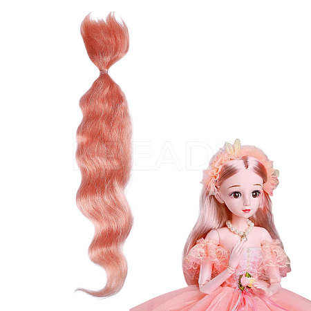 Artificial Wool Doll Wig Hair AJEW-WH0609-186H-1
