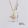 Elegant Vintage Windmill Brass Micro Pave Cubic Zirconia Pendant Necklaces OX5726-2-1