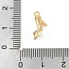 Brass Micro Pave Clear Cubic Zirconia Pendants KK-R219-34A-G-3