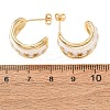 Rack Plating Brass Enamel Stud Earrings KK-CBAB1AF-38A-G-5