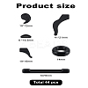 22 Pairs 6 Styels Plastic Eyeglasses Ear Grip FIND-LP0001-73-2