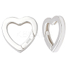 2Pcs 925 Sterling Silver Spring Gate Rings STER-SC0001-56-7