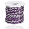 17M Sparkle Polyester Metallic Wavy Fringe Trim Ribbon OCOR-GF0004-47H-6