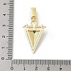 Brass Micro Pave Cubic Zirconia European Dangle Pendants KK-U047-17G-02-3