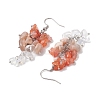 Natural Agate Earrings EJEW-TA00462-02-4