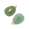 Natural Green Aventurine Pendants STAS-P380-77G-01-2