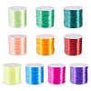 10 Rolls 10 Colors Flat Elastic Crystal Thread EW-TA0001-07-2