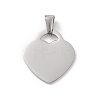 Non-Tarnish 304 Stainless Steel Pendants STAS-G284-19P-1