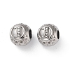 304 Stainless Steel Rhinestone European Beads STAS-A092-10D-P-1