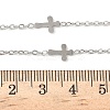 304 Stainless Steel Link Chain Necklaces for Women Men NJEW-K292-01G-P-5