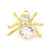 Rack Plating Brass Micro Pave Cubic Zirconia Pendants KK-S396-51G-1