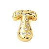 Rack Plating Brass Micro Pave Clear Cubic Zirconia Perdants KK-C067-11G-T-1