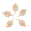 5Pcs Brass Micro Pave Clear Cubic Zirconia Links Connectors KK-YW0003-31-1