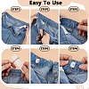 3 Sets DIY Sewing Polyester & PE & Iron Waist Button Kits DIY-PH0030-96B-3