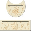 2Pcs 2 Style Natural Wood Card Stand for Tarot DJEW-GF0001-23-1