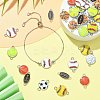40Pcs 8 Styles Sports Theme Alloy Enamel Connector Charms ENAM-CJ0005-90-5