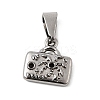 304 Stainless Steel Pendant Rhinestone Settings STAS-B167-10P-1