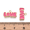 304 Stainless Steel Enamel Pendants STAS-T068-02B-3