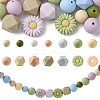 48Pcs 14 Styles Food Grade Eco-Friendly Silicone Focal Beads DIY-YW0008-83B-1