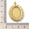 Religion Themed Rack Plating Brass Micro Pave Cubic Zirconia Pendants KK-L226-007G-03-3