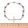 201 Stainless Steel Link Chain Bracelets BJEW-A032-01P-03-3