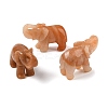 Natural Red Aventurine Carved Elephant Decorations DJEW-M013-01B-3