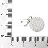 Brass Pave Natural White Shell Pendants KK-S522-12P-3