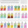 DIY Bear Resin Dangle Making Kits DIY-NB0004-25P-1