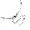 1.2MM 304 Stainless Steel Round Ball Boston Link Chain Necklaces NJEW-N058-09P-2