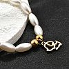 304 Stainless Steel Dog Charm Bracelets for Women BJEW-C098-10G-2