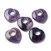 Natural Amethyst Hollow Pendants G-C167-06H-1