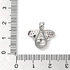 Brass Micro Pave Clear Cubic Zirconia Pendants LS-KK-U005-04A-P-3