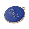 Alloy Enamel Pendants ENAM-M009-02C-04G-2